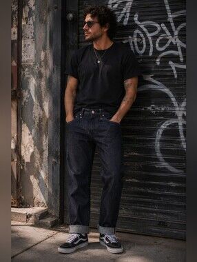 Naked & Famous Slim Guy Selvedge Jeans 31 Raw Indigo Japanese Denim Canada